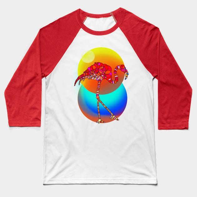 SUN AND FLAMENCO Baseball T-Shirt by SikiuFactory